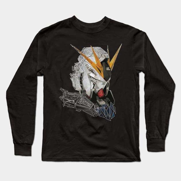 gundam rx-93 lowpoly Long Sleeve T-Shirt by Amartwork